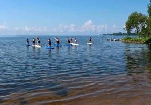 yoga kayak chaise eau peu profonde